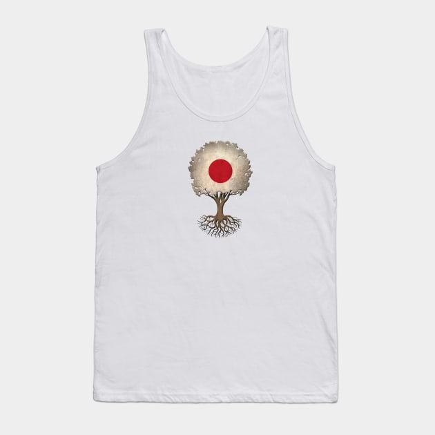 Tree of Life with Japanese Flag Tank Top by jeffbartels